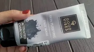 Good Vibes skin purifying face wash with activated charcoal honest review | clean clear your face