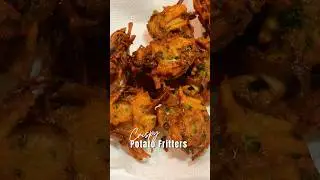 crispy potato fritters, crunchy outside soft inside | easy snack #shorts #potato #snack #food