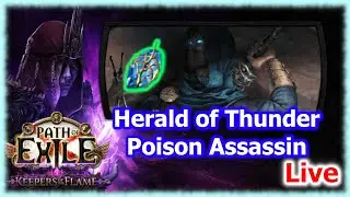 Just needs Levels I think | Poison Herald of Thunder Assassin Live | Path of Exile 3.27