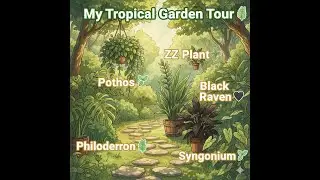 🌴 Building My Dream Tropical Garden 🌿 | Philodendron, ZZ Plant Black Raven, Pothos,  Syngonium