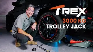 T-REX 3000KG Low Profile High Lift Hydraulic Dual Piston Trolley Floor Jack