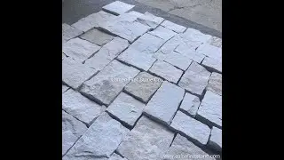 Natural Split Tumbled Beige Limestone Wall Cladding Stone for Exterior Wall Decor I First Stone