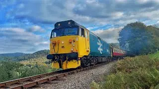 50042 and 47306 beast the Bodmin Banks