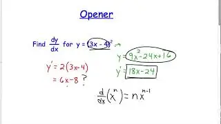 IB Math SL - unit 2C day 04 chain rule 12B