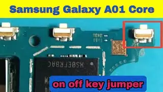 samsung galaxy a01 core on off key not working problem jumper ways solution