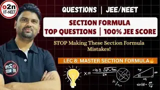 RCC Lecture 8: Section Formula Questions | Coordinate Geometry | Class 11/12 & B.Tech Civil