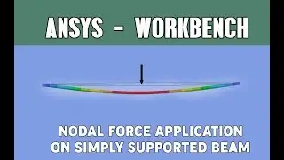 Nodal force application on simply supported beam | Ansys Workbench