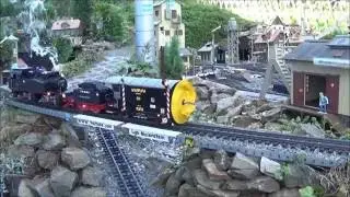 Lgb Mallet 99 201 mit der Digitalen Dampfschneeschleuder + Schneepflug Probefahrt in Maienstein