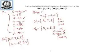Reduction of CFG