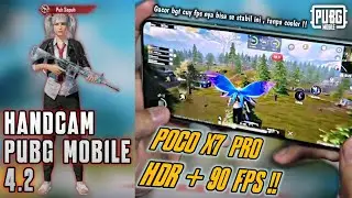 POCO X7 PRO | HANDCAM GAMEPLAY PUBG MOBILE 4.2 HDR + 90 FPS 🔥 GACOR STABIL BGT CUY ‼️ #pubgmobile 