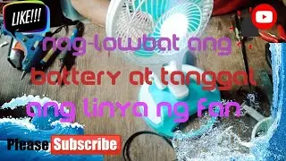 MINI ELECTRIC FAN WITH LED LIGHT LOW BATTERY HOW TO FIXING(HT 5580)