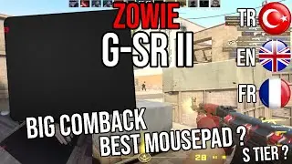 Zowie G-SR II Mousepad Review on CS2 [FR/TR/EN]