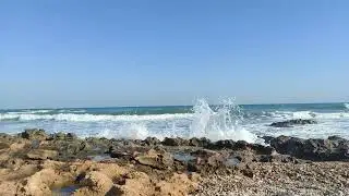 Spain, Playa Flamenca beach, Autumn 2024, windy, (live rec, ~2h, 4K UHD, no loops, no ads, no music)