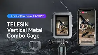 TELESIN Vertical Metal Combo Cage for GoPro  hero 12/11/10/9