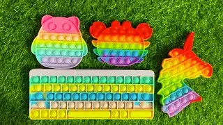 Rainbow Colors DIY Pop it, M&M DIY ideas Pop it Fidget Toys part 21
