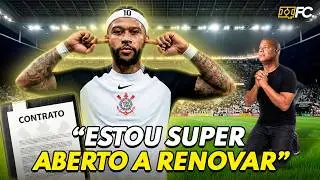 CORINTHIANS ENFRENTA O ATHLETICO; MEMPHIS FALA SOBRE RENOVA&Ccedil;&Atilde;O! FLAMENGO PELA RECOPA - QUEBRADA FC