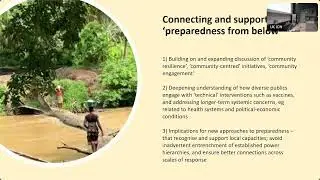 Prof Hayley MacGregor - COVID-19 and pandemic preparedness: local and global concepts and practices