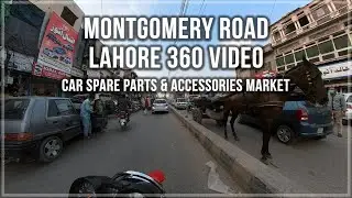 Lahore Montgomery Road Car Parts And Accessories - Ride With Me - POV - MotoVlog - Insta360 One X2
