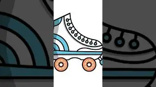 Beautiful Rollerblades 🛼 #drawing #fastdrawing #rollerblades