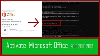 Activate// Change Product key in Microsoft  Office  2019,2016,2013