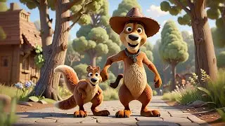 Kangaroo and the Flying Hat | Animal Adventure Song for Kids | Fun Nursery Rhyme with Actions