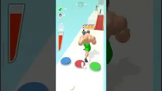 From Skinny to Beast Mode! 💪 Muscle Rush - Smash Running #shorts #musclerushgame