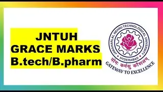 JNTUH Grace marks full details || B.tech/B.pharmacy || #pinpharma