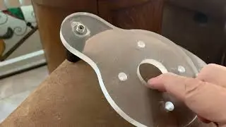 Trim Router Base W/Handle First  CNC Attempt In Plastic