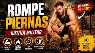 🔥 Rutina Militar “Piernas de Acero” con Pesas 🔥 ¿Te Atreves? | Entrenamiento Extremo
