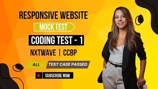 Coding Test 1 | Mock Test | Responsive Website | NxtWave | CCBP