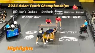 Hung Jing-Kai/Chen Yi-Teng vs Sun Yang/Huang Xunan | 2024 Asian Youth Championships (SF) Highlights