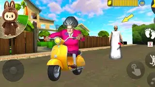 SCARY TEACHER 3D - MISS T MOTORCYCLE SCOOTY PRANK FUN! 😱 | NEW LEVEL