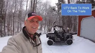 54-Massimo UTV Back To Work Clearing Trails in the Snow