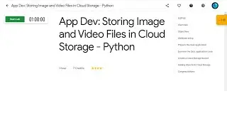 App Dev: Storing Image and Video Files in Cloud Storage - Python