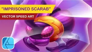 Affinity Designer Illustration on iPad - Imprisoned Scarab