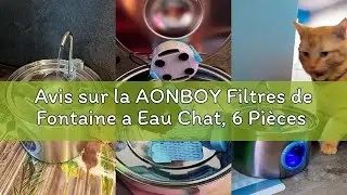Avis sur la AONBOY Filtres de Fontaine a Eau Chat, 6 Pi&egrave;ces Filtre &agrave; Charbon + 6 Pi&egrave;ces &Eacute;ponges, Mul