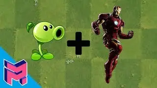 Plants vs Zombies Fusion Hack Animation ( Peashooter + Iron Man )