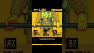 CISRS OSTS #scaffolding #training #schedule  | Simian International #construction #uae