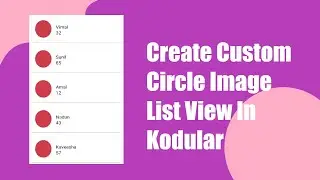 Create Custom Circle Image List View | Using Dynamic Components | Using An Extension