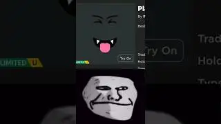 Roblox Cheap Vampire Face! #shorts #roblox #trollface #free #viral #limited #fyp #robloxshorts