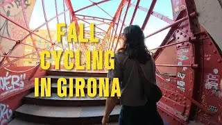 fall cycling in girona - rocacorba and the sea