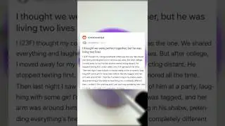 He stopped texting first, and I knew. #redditstories #redditstory #viralshorts  #trendingshorts