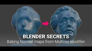Daily Blender Secrets - Baking Normal maps from Multires modifier