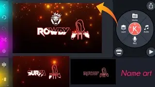 Name art editing in kinemaster | pixellab |