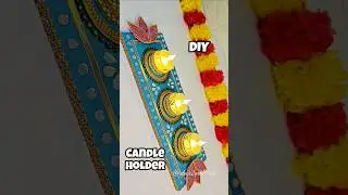 DIY Tealight Candle Holder for Diwali ✨🪔 | 🎇#diy #tealightholder #diwalidecor