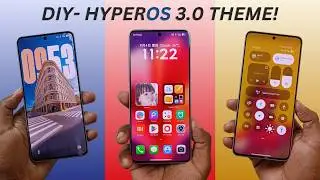 DIY HyperOS 3.0 Stock THEME⚡ Icons + Lockscreen + Control Centre (Hindi)