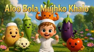 Aaloo Bola Mujhko Khaalo | 3D Animated Hindi Rhymes for Kids #kidsmuslim #3dcartoon #islamiccartoon 