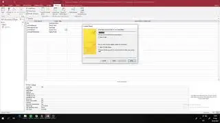 Access - Setting up a Table