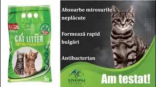 Asternut ecologic pe baza de ZEOLIT pentru pisici