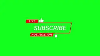 Green Screen Subscribe Button | No Copyright | Free Download